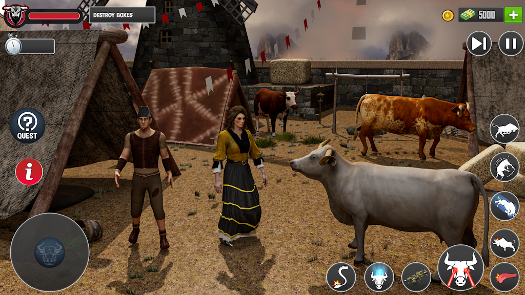 Scary Cow Wild Animal Rampage Screenshot4