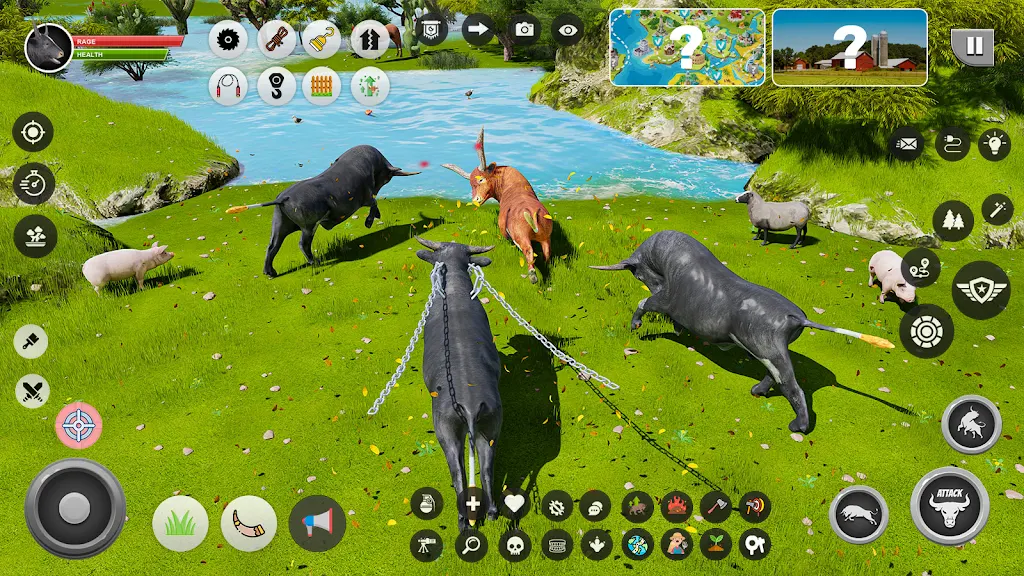 Wild Battle Craft Bull Games Screenshot1