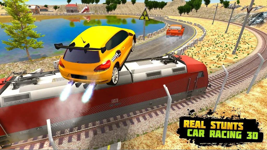 Train Racing 3d- Bus Vs Train Screenshot2