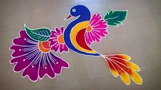 Peacock Rangoli Designs Screenshot6