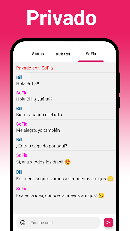 Chat Amor ♥ Ligar y citas ♥ Screenshot2