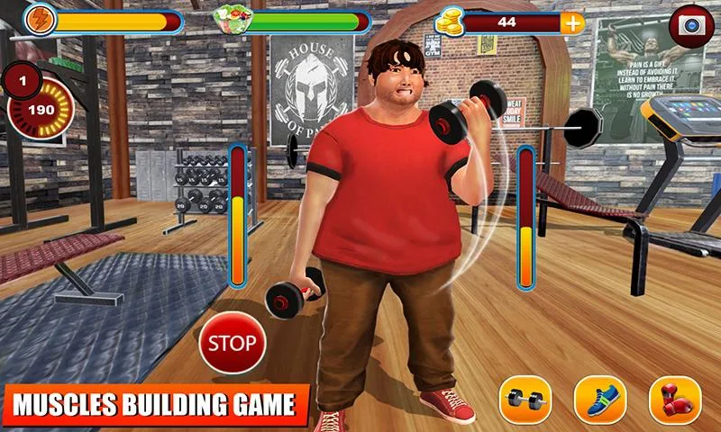 Fat Boy Gym Fitness Games Screenshot3