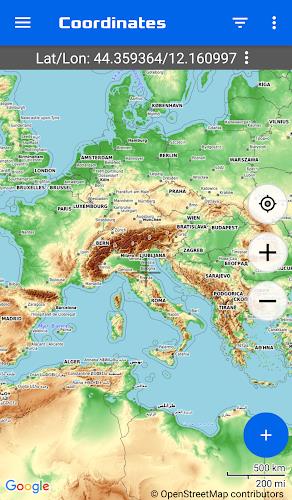 GPS Coordinates Map Screenshot5