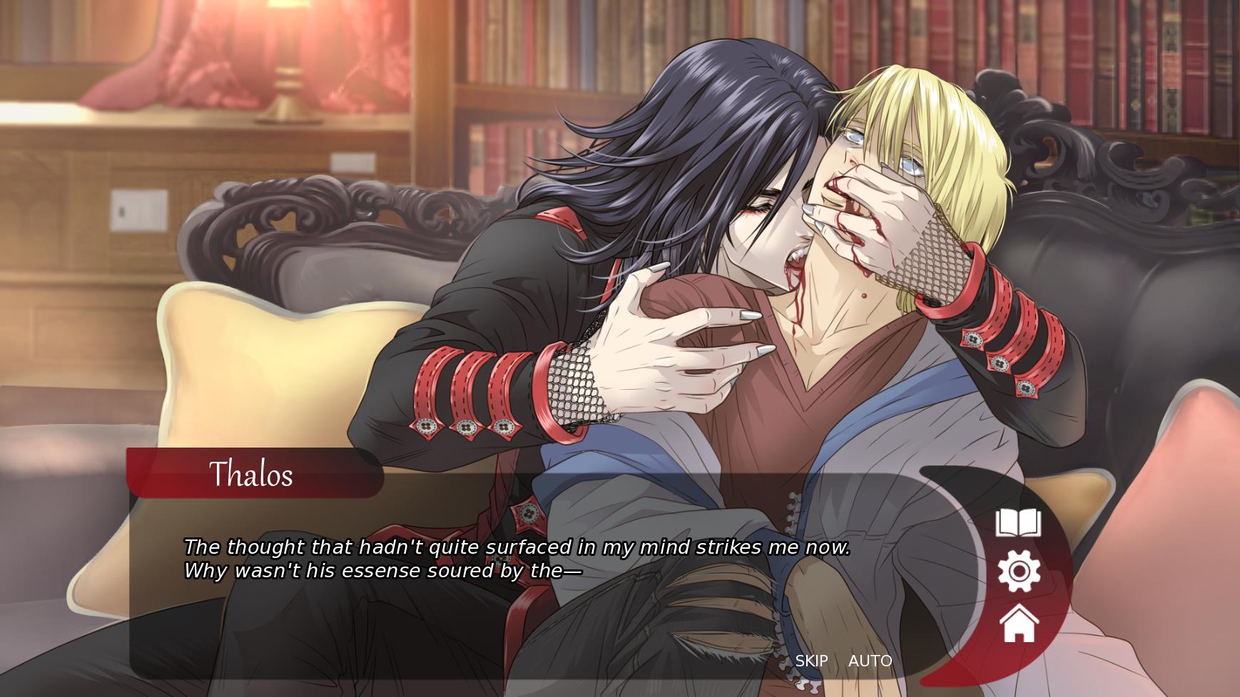 VNRen’PyVampire Slave: A Yaoi Visual Novel Screenshot2