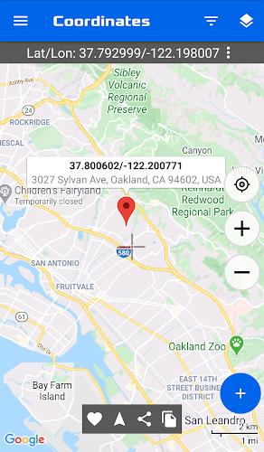 GPS Coordinates Map Screenshot1