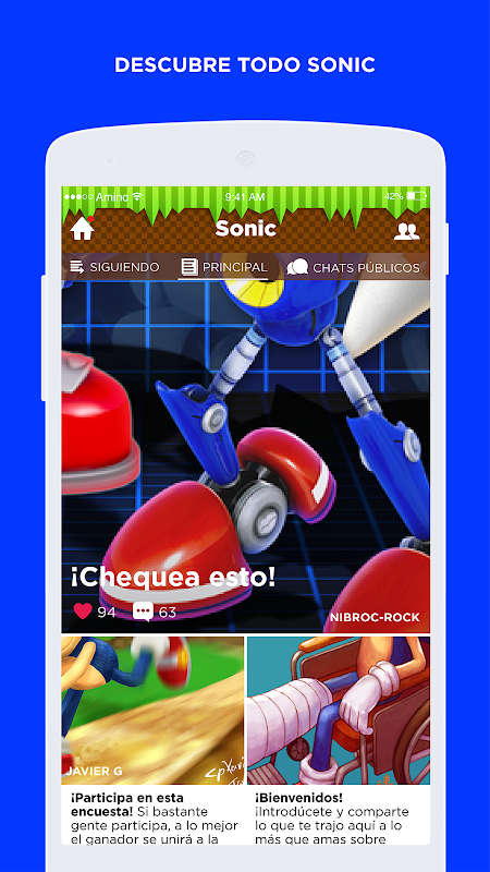 Amino para Sonic en Español Screenshot3