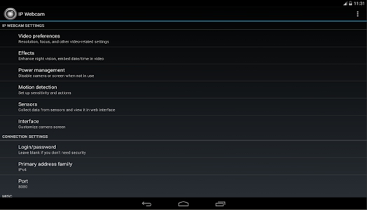 IP Webcam Screenshot1