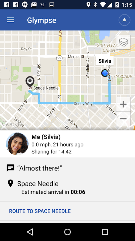 Glympse - Share GPS location Screenshot3