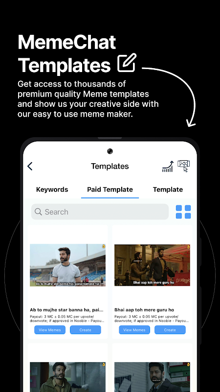 Meme Chat - Make Memes, Money & Communities Screenshot3