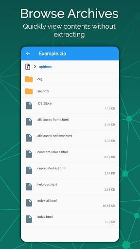 7Z - Files Manager: Zip, 7Zip, Rar & archive files Screenshot1