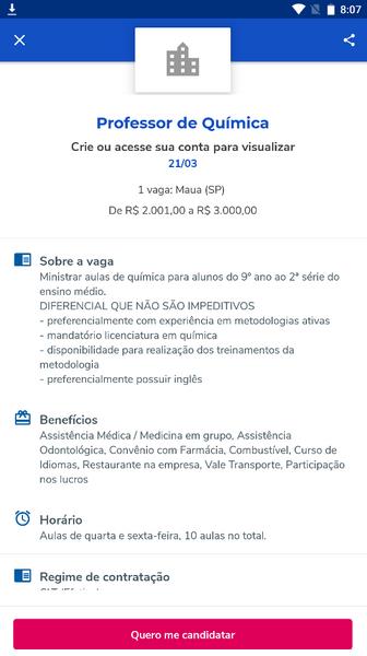 Vagas de Emprego: Catho Screenshot3