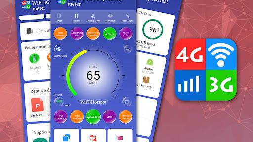 WiFi, 5G, 4G, 3G speed test Screenshot1