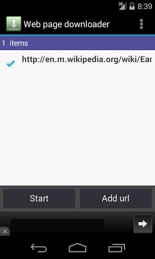 Web page downloader Screenshot4
