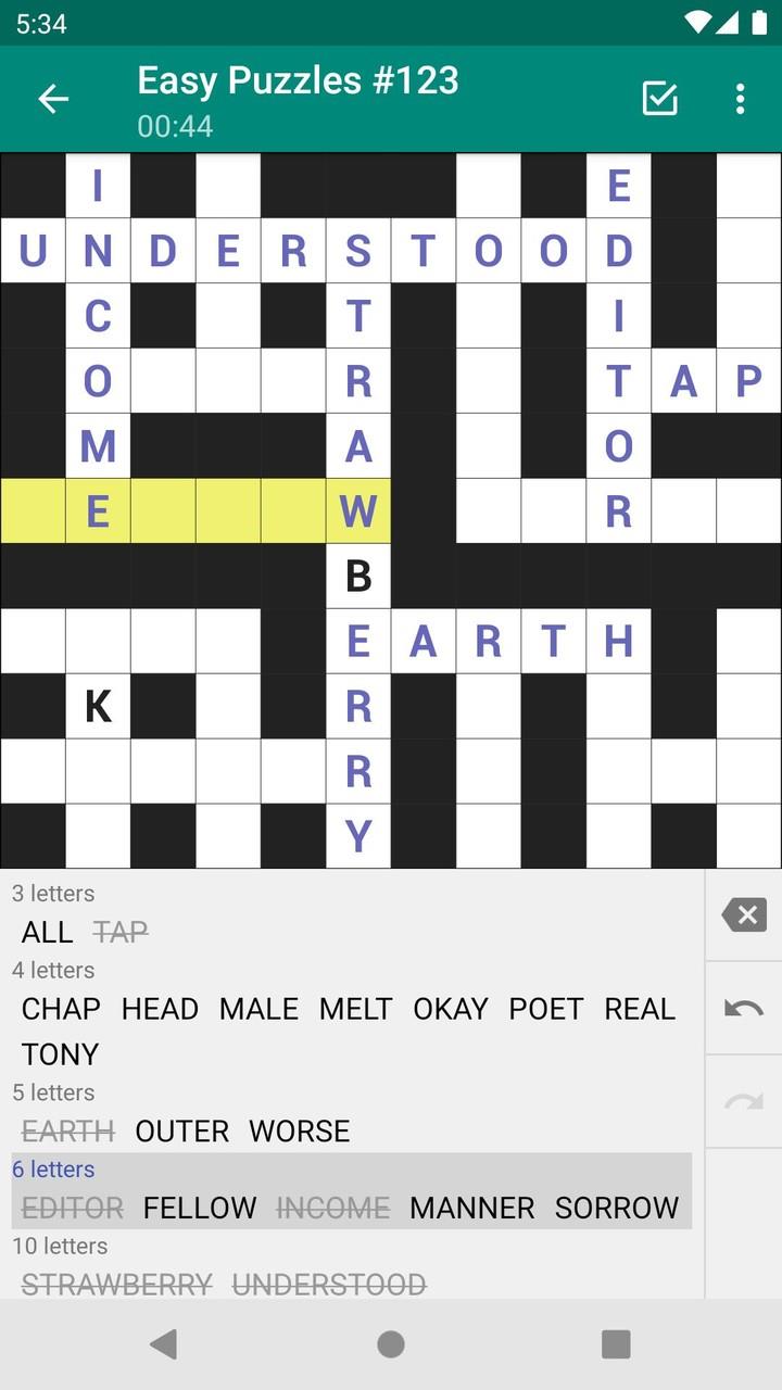 Fill-In Crosswords Screenshot1