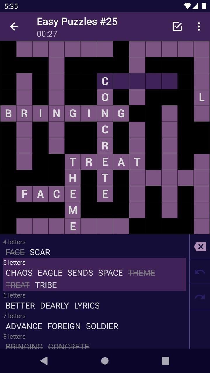 Fill-In Crosswords Screenshot5