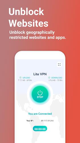 Lite VPN - Secure VPN Proxy Screenshot2