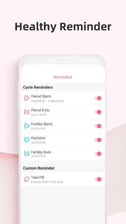 PinkBird Period Tracker Screenshot4