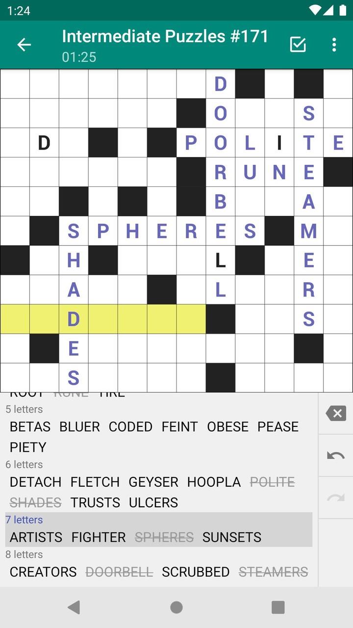 Fill-In Crosswords Screenshot2