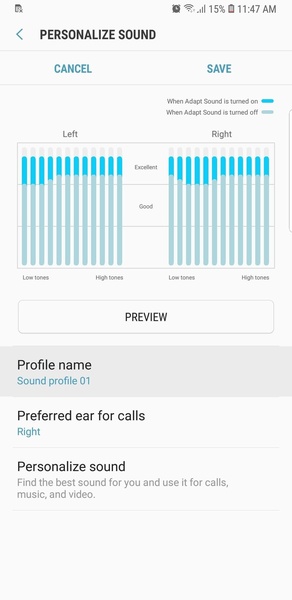 Samsung Adapt Sound Screenshot1