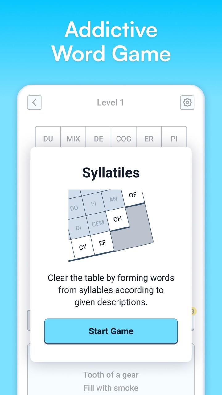 Syllatiles - Word Puzzle Game Screenshot1