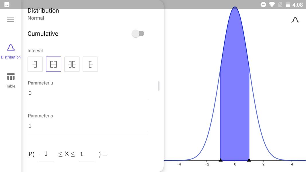 GeoGebra Calculator Suite Screenshot2