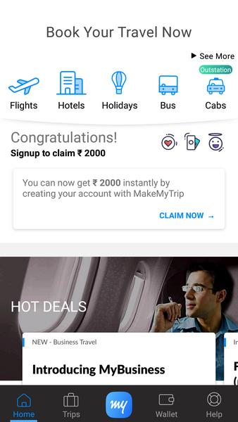 MakeMyTrip Screenshot1