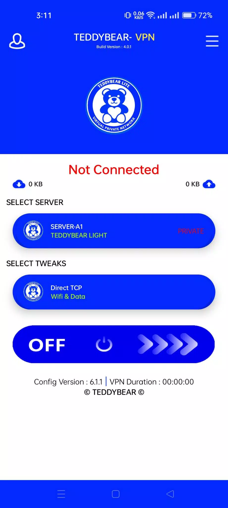 TEDDYBEAR LITE VPN Screenshot1