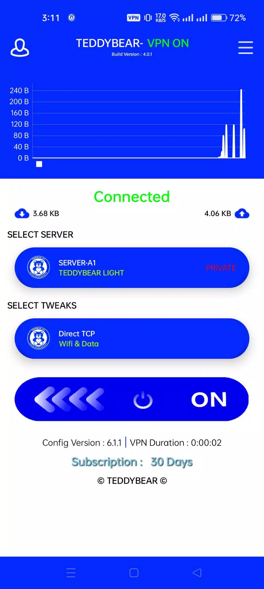 TEDDYBEAR LITE VPN Screenshot2