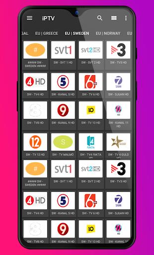 iPTV TV Player m3u for Android - Live Smarters Pro Screenshot1