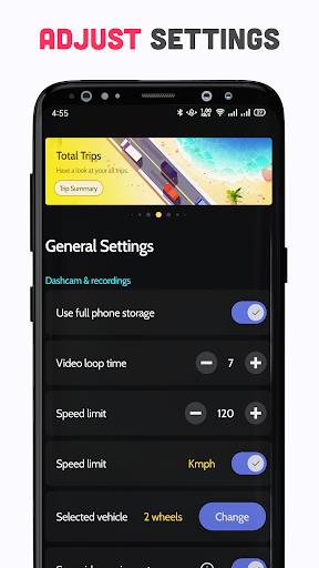 Speedometer Dash Cam: Speed Limit & Car Video App Screenshot1