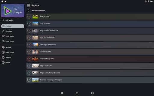 Da Player - Video and live stream player Screenshot1