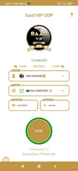 SAAD VIP UDP - Fast, Safe VPN Screenshot1