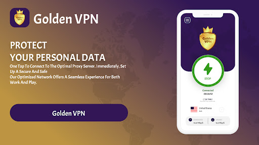 Golden VPN: Hotspot Proxy VPN Screenshot1