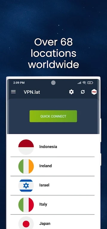 VPN lat : Unlimited Proxy Screenshot3