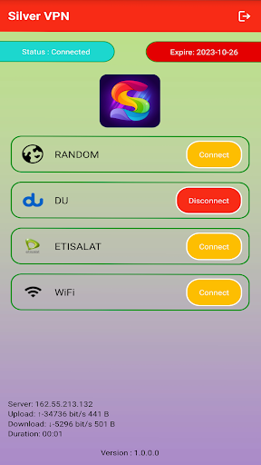 Silver vpn - p2p Socket Screenshot4