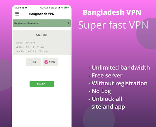 Bangladesh VPN - Secure Proxy Screenshot1