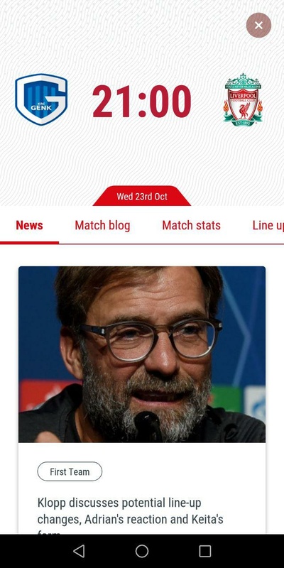 The Official Liverpool FC App Screenshot3