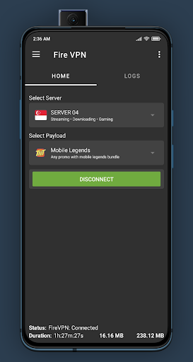 Fire VPN Philippines Screenshot1