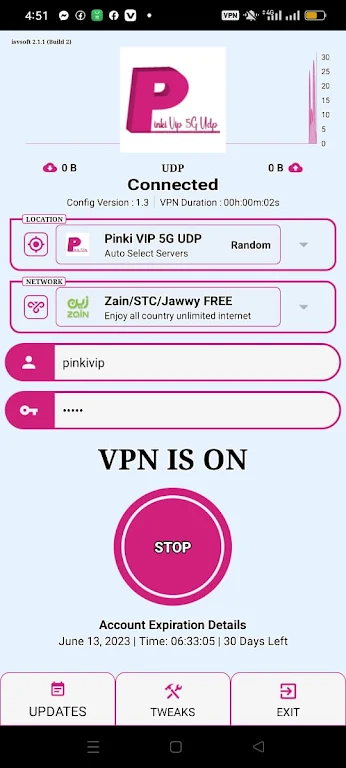 PINKI VIP 5G UDP VPN Screenshot3