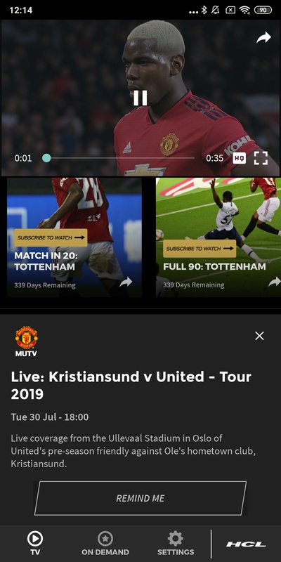 MUTV – Manchester United TV Screenshot3