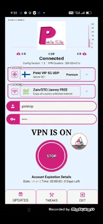 PINKI VIP 5G UDP VPN Screenshot2