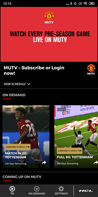 MUTV – Manchester United TV Screenshot1