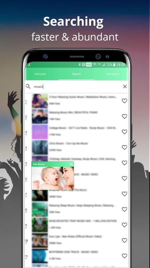 One Music - Floating Music Video Player for Free Screenshot3