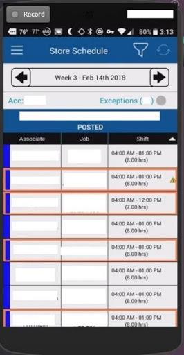 My Walmart Schedule Screenshot3