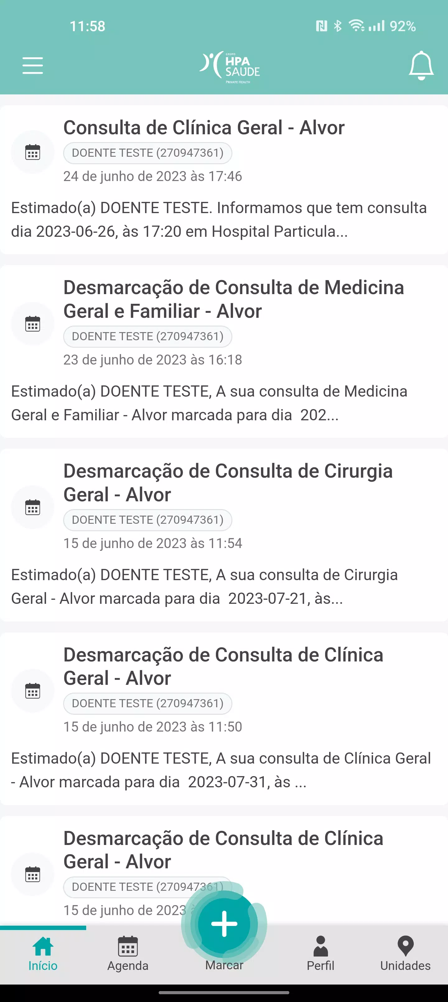 myHPA Saúde Screenshot1