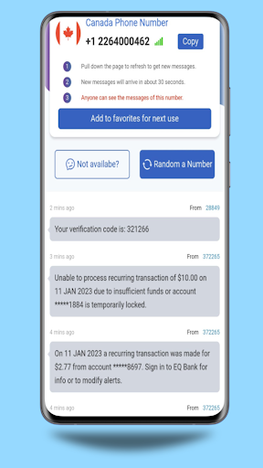 Temp Number- SMS Verification Screenshot2