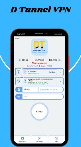 D Tunnel VPN Screenshot1