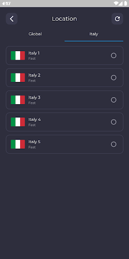 Italy VPN - Fast Proxy Server Screenshot3
