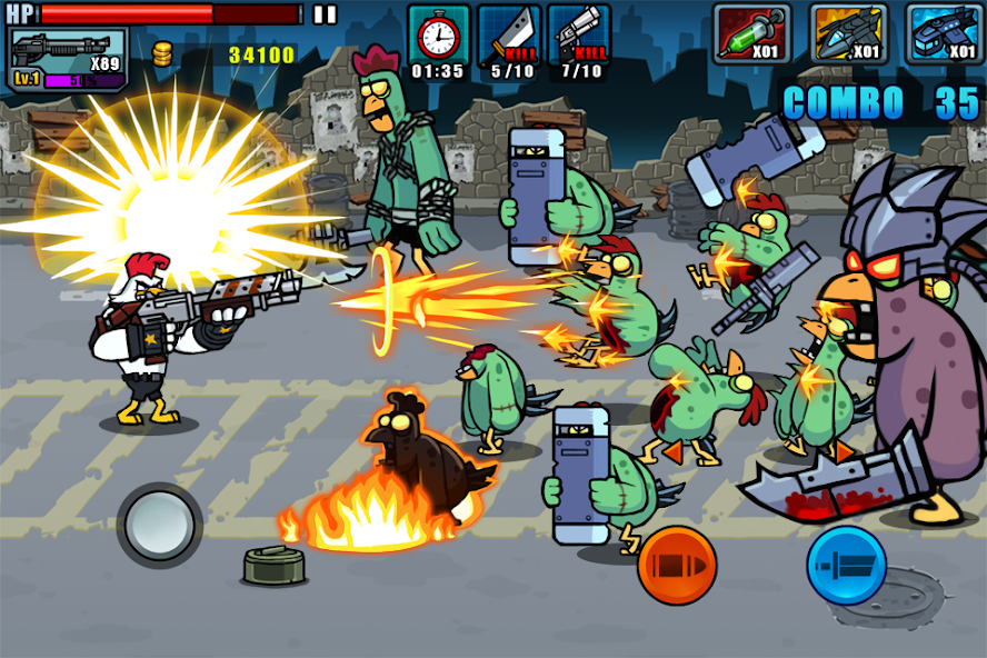 Chicken Warrior:Zombie Hunter Mod Screenshot3