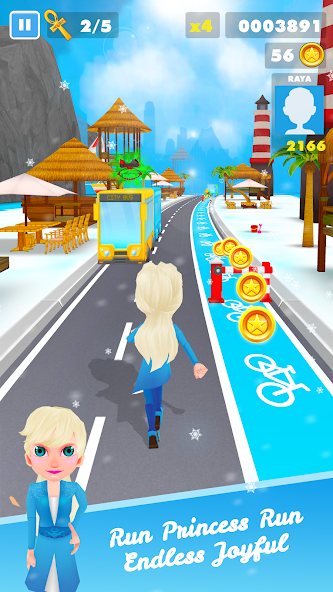 Subway Icy Princess Rush Mod Screenshot1